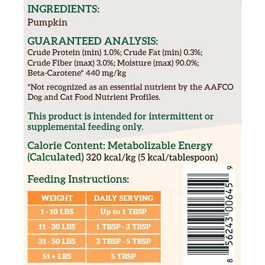 Nature's Logic Canned Dog Food Pumpkin Puree - Image 2