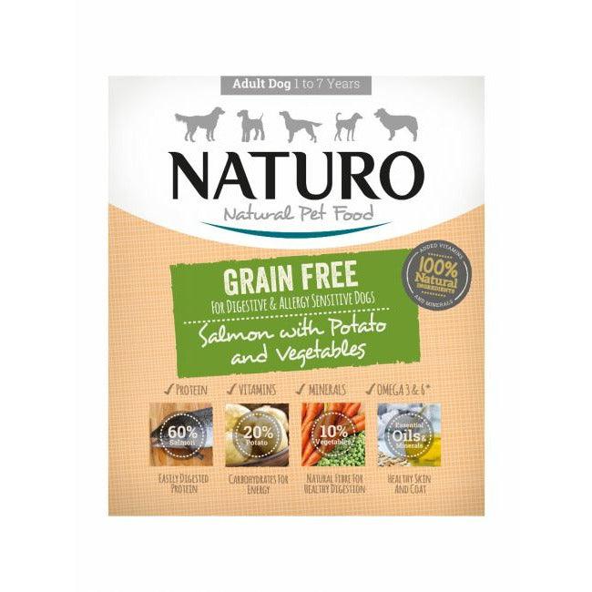 Naturo Canine Grain Free Tray Wet Dog Food Salmon & Potato With Vegetables