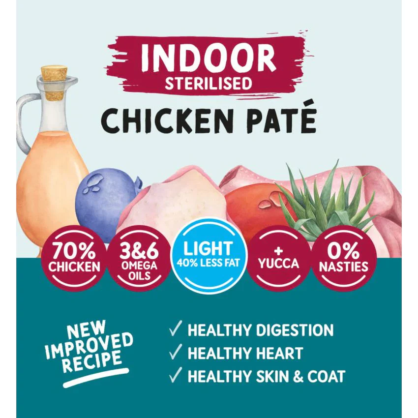 Naturo Cat Indoor Spay/Neuter Pouch Chicken Pate - Image 2
