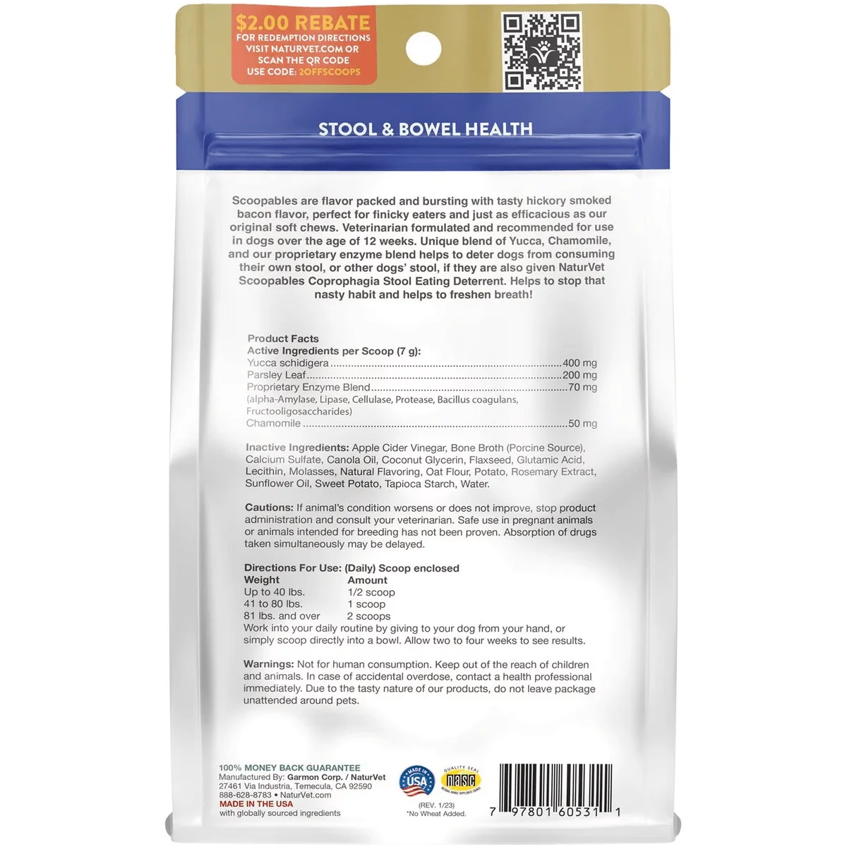 NaturVet Dog Scoopables Coprophagia - Image 2