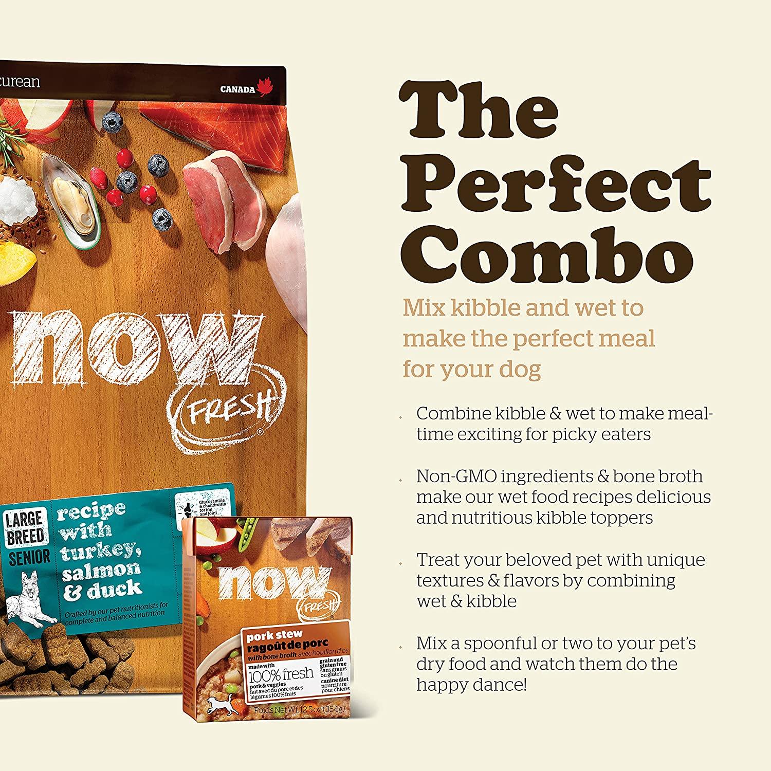 Now Fresh Grain Free Large Breed Senior Turkey, Salmon, & Duck Recipe for dogs - Image 10
