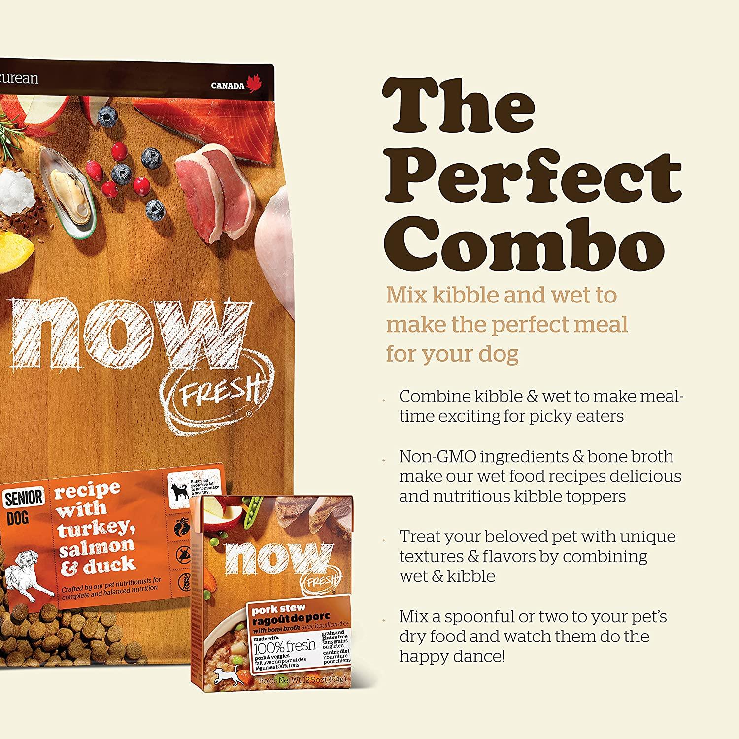 Now Fresh Grain Free Senior Turkey, Salmon, & Duck Recipe for dogs - Image 9