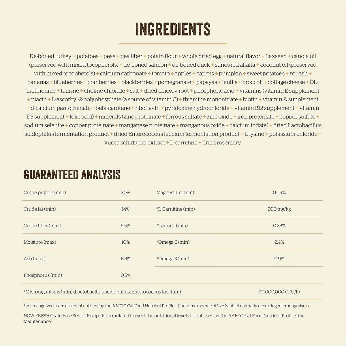 Now Fresh Grain Free Senior Weight Management Recipe For Cats - Image 6
