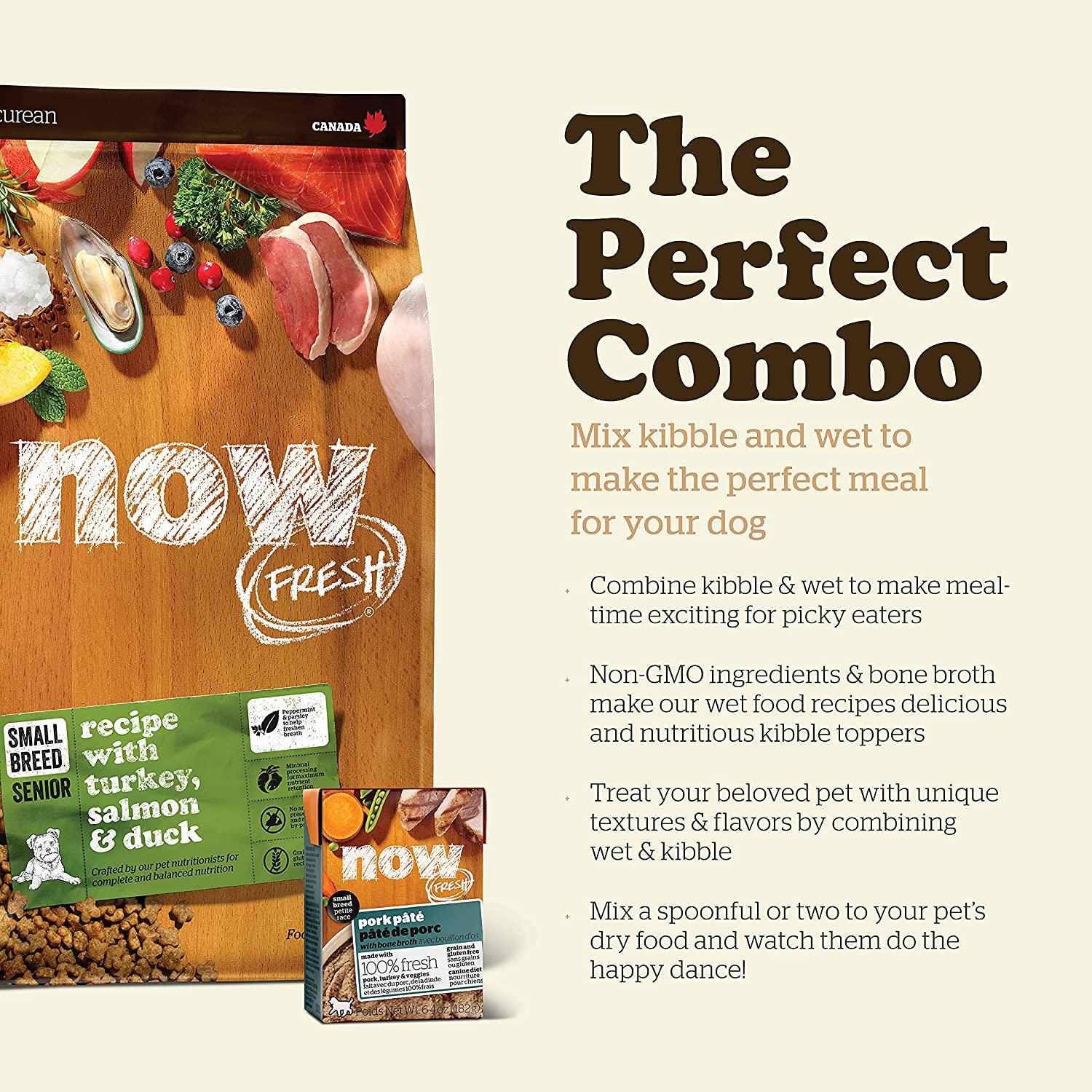 Now Fresh Grain Free Small Breed Senior Turkey, Salmon, & Duck Recipe for dogs - Image 10