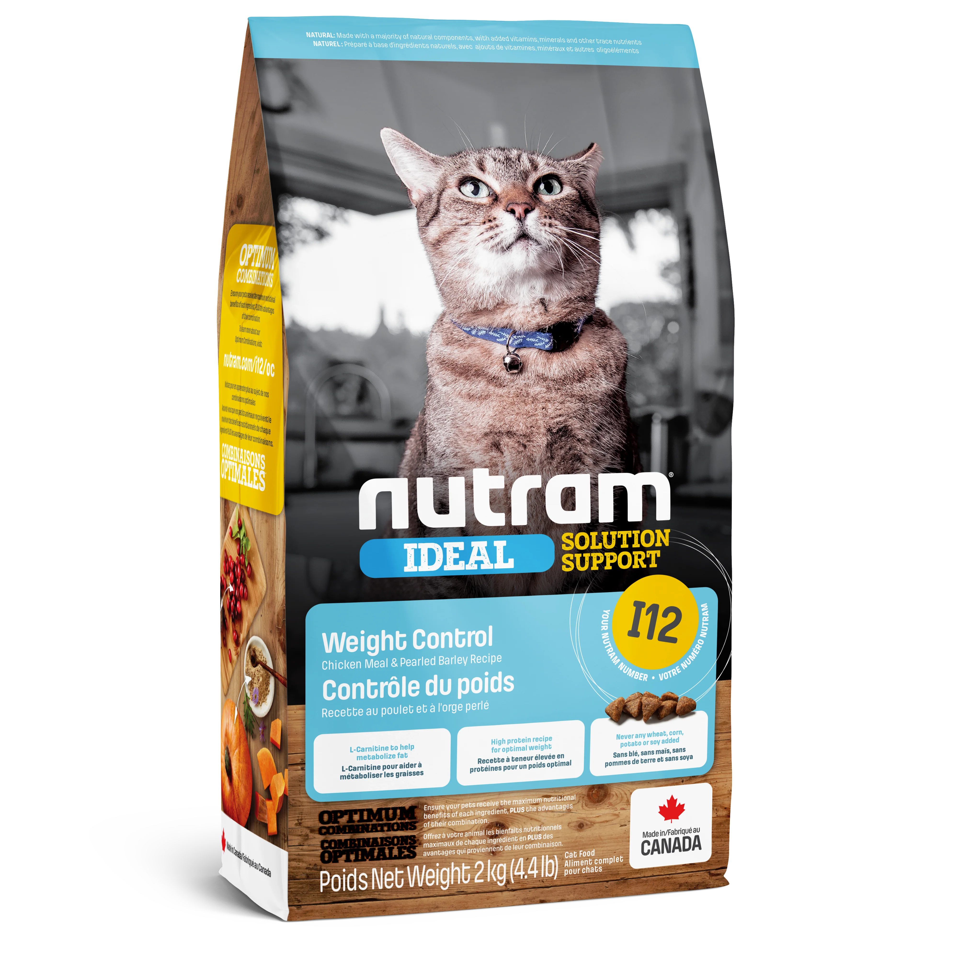 Nutram Cat Ideal Solutions I12 Weight Control Chicken & Barley