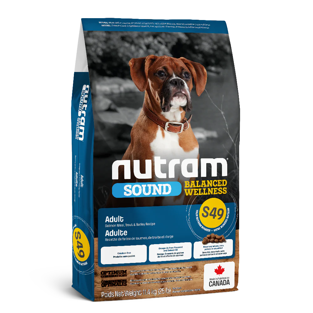 Nutram Dog Sound Adult S49 Salmon, Trout & Barley