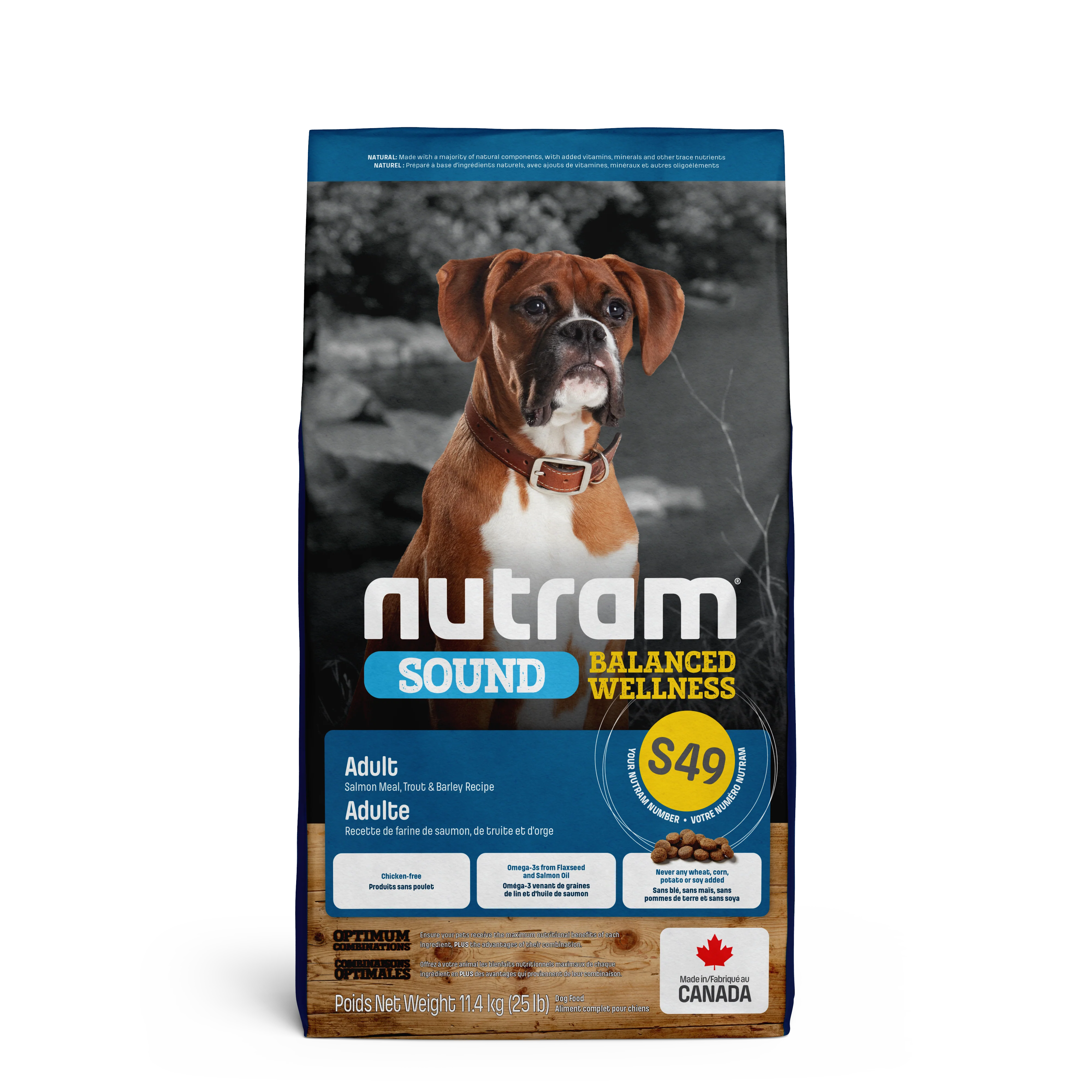 Nutram Dog Sound Adult S49 Salmon, Trout & Barley - Image 2