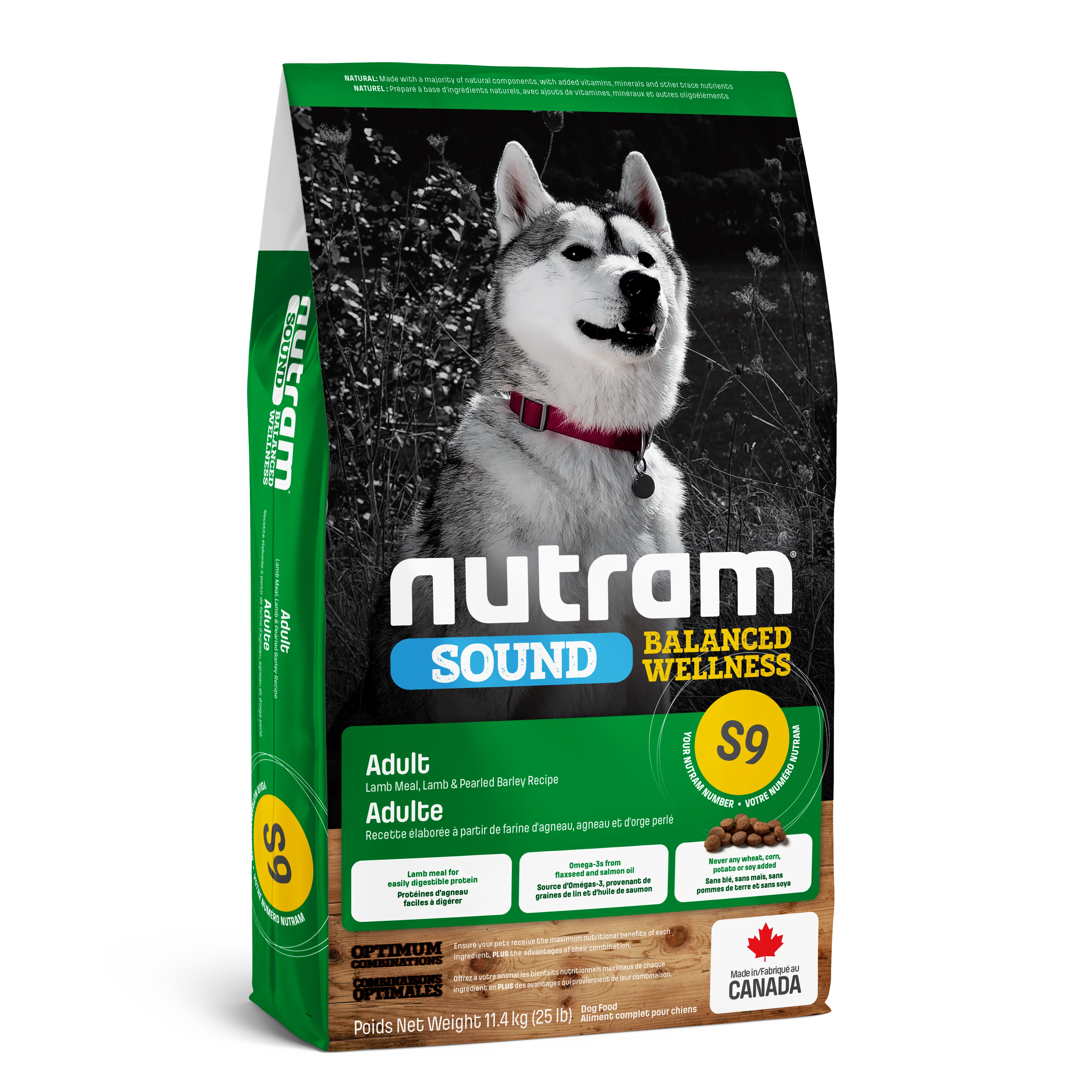 Nutram Dog Sound S9 Adult Lamb & Barley