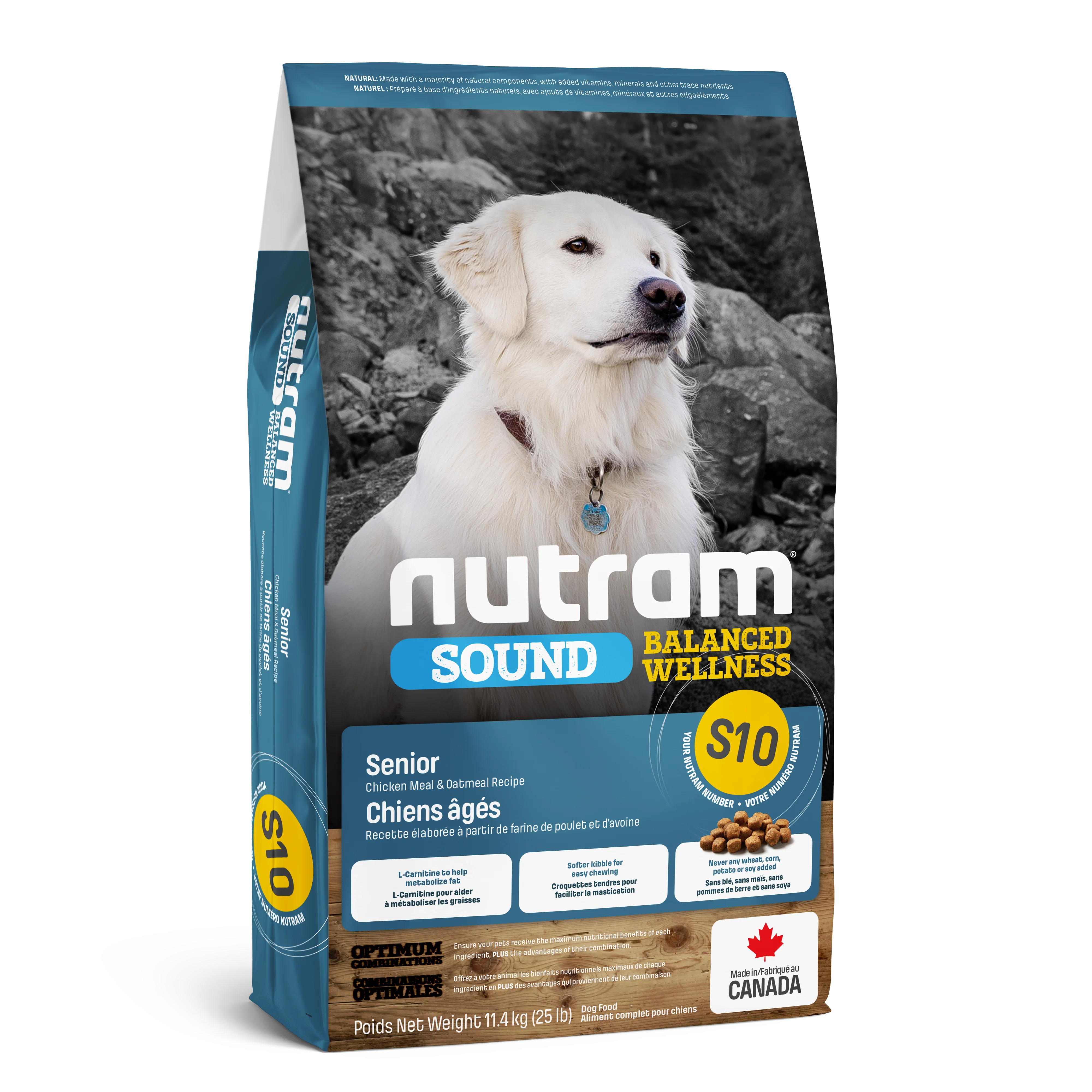 Nutram Sound Senior Balanced S10 Chicken Meal and Oatmeal
