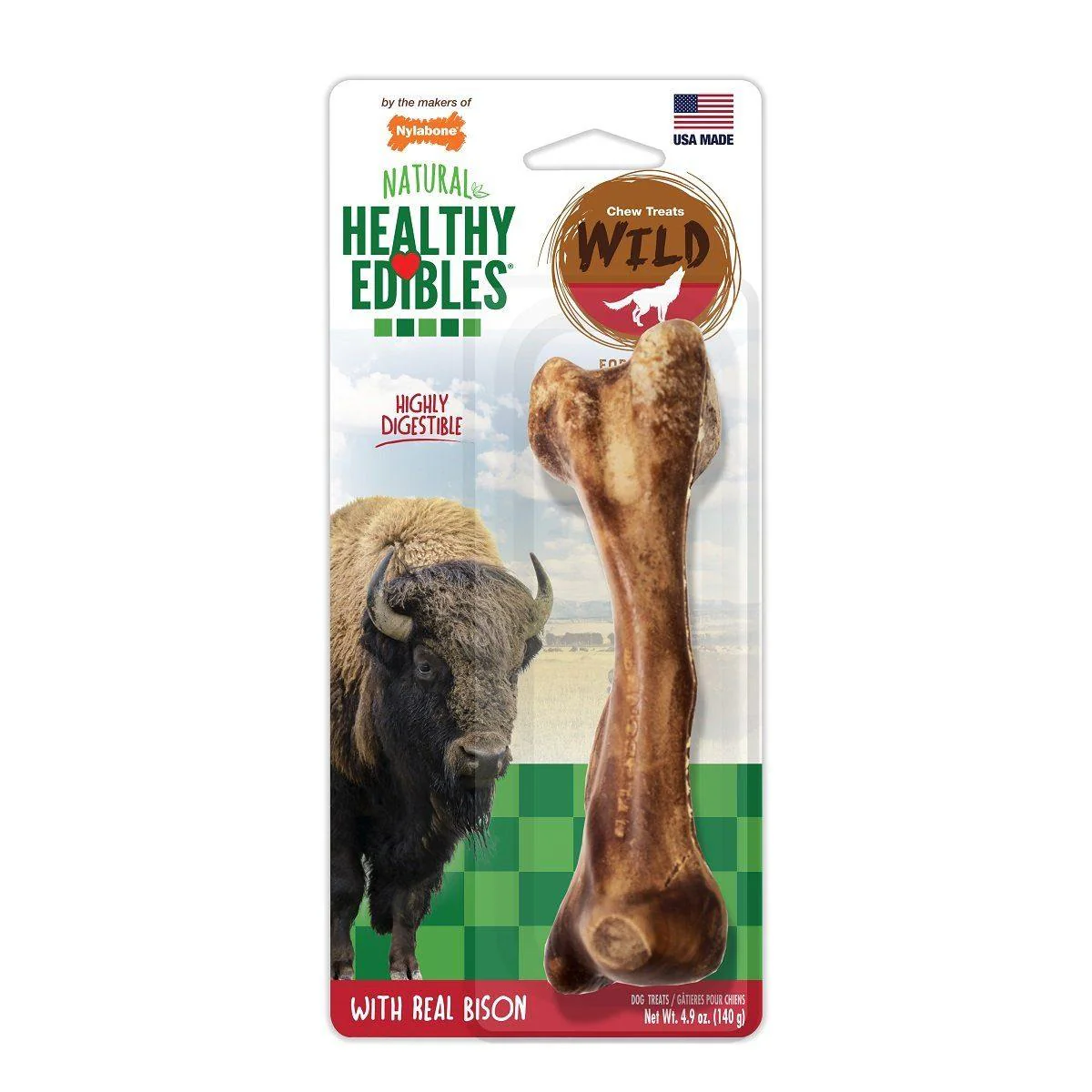 Nylabone Healthy Edibles Wild Bison - Image 2
