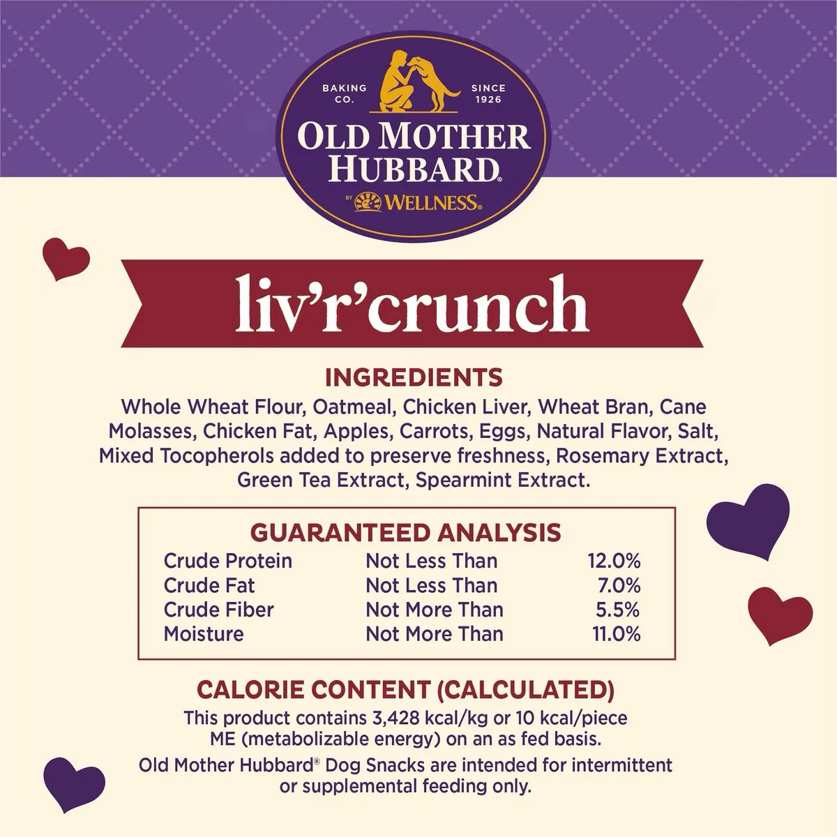 Old Mother Hubbard Classic Liv'R'Crunch Natural Mini Oven-Baked Biscuits Dog Treats - Image 4