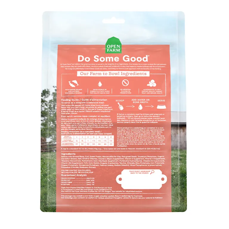 Open Farm Cat Freeze Dried Raw Salmon & Cod - Image 2