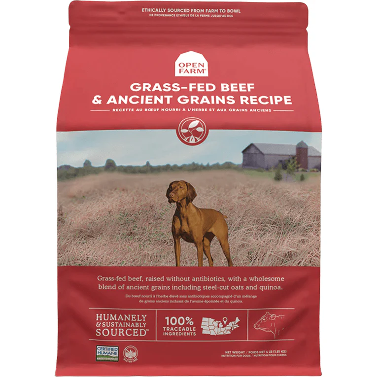 Open Farm Dog Food Grass Fed Beef & Ancient Grains