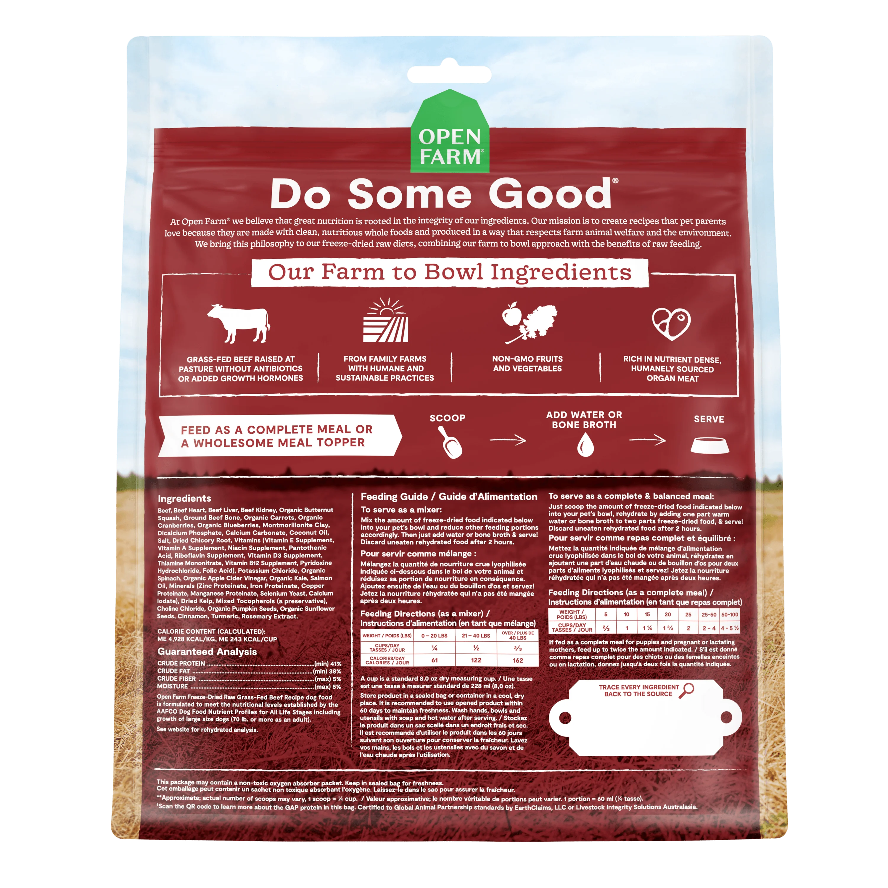 Open Farm Dog Food Grass Fed Beef Freeze Dried Raw - Image 3