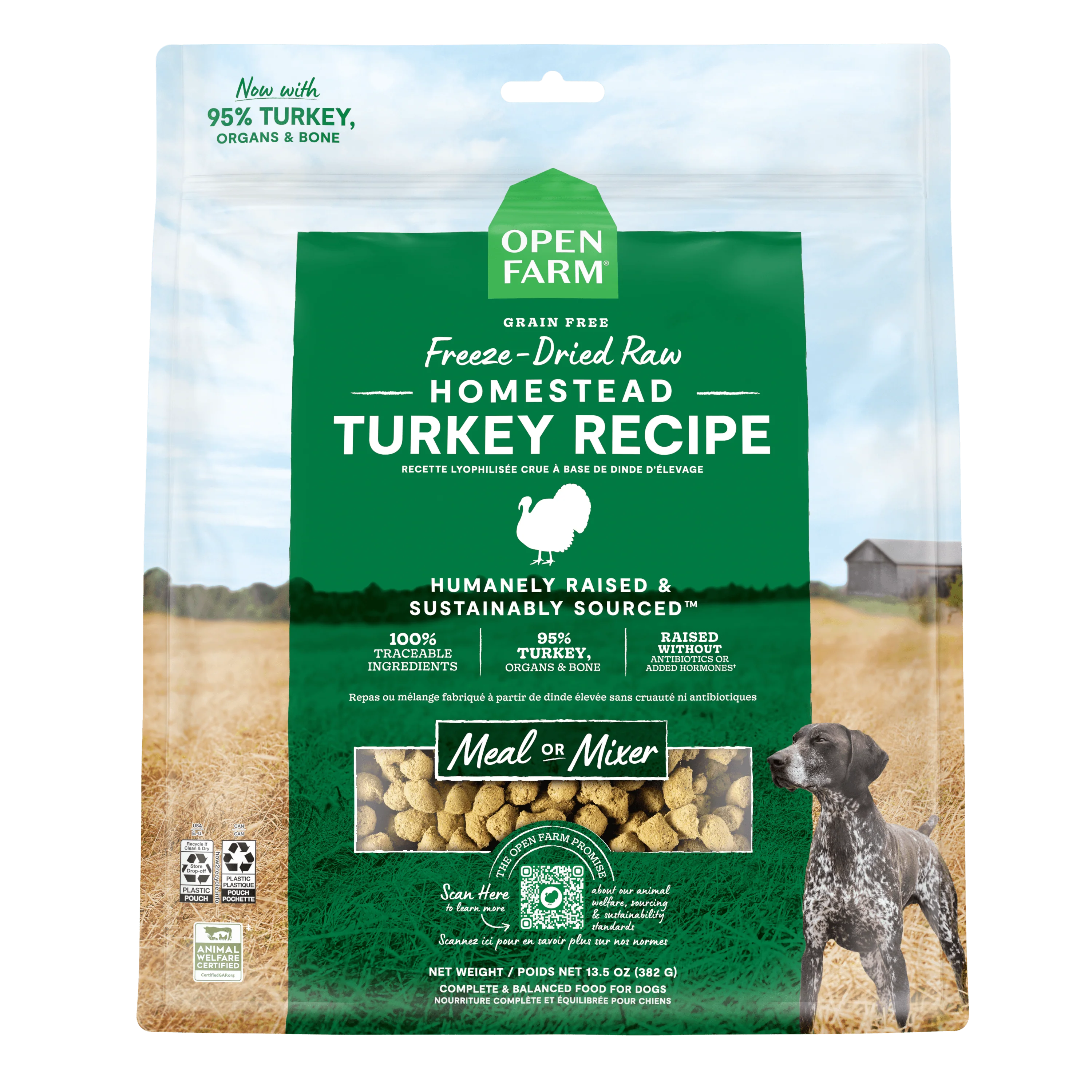 Open Farm Dog Food Homestead Turkey Freeze Dried Raw
