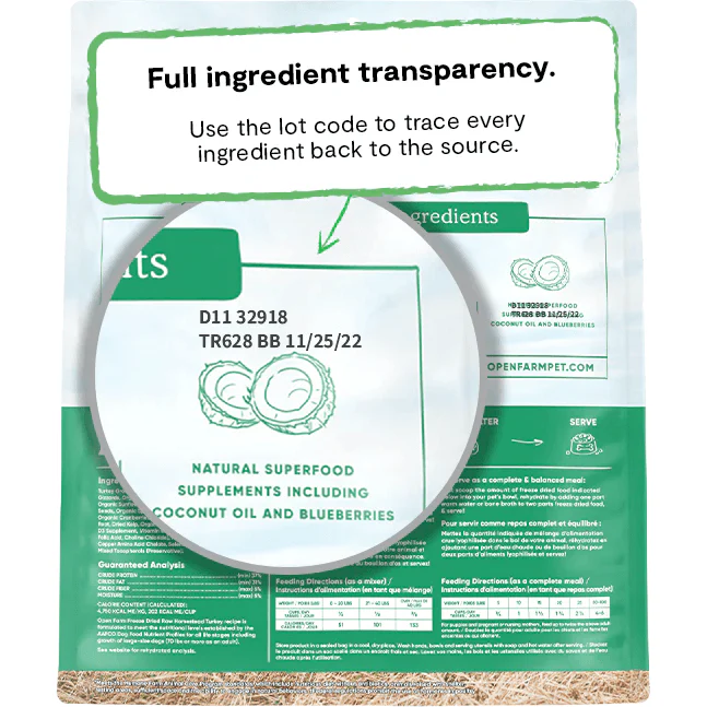 Open Farm Dog Food Homestead Turkey Freeze Dried Raw - Image 4