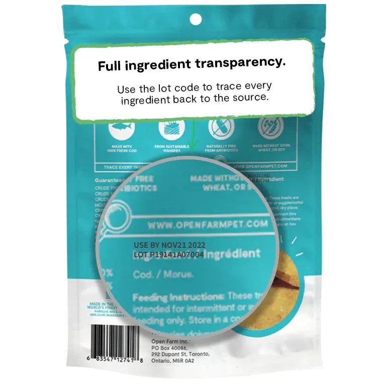 Open Farm Dog Treats Dehydrated Cod Fish Treats - Image 3