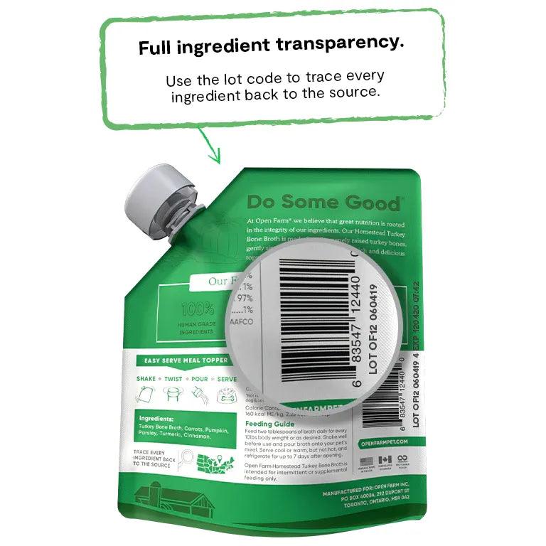 Open Farm Homestead Turkey Bone Broth for Dogs - Image 2