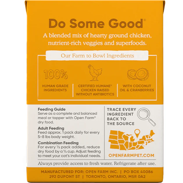 Open Farm Wet Cat Food Harvest Chicken Rustic Blend - Image 3