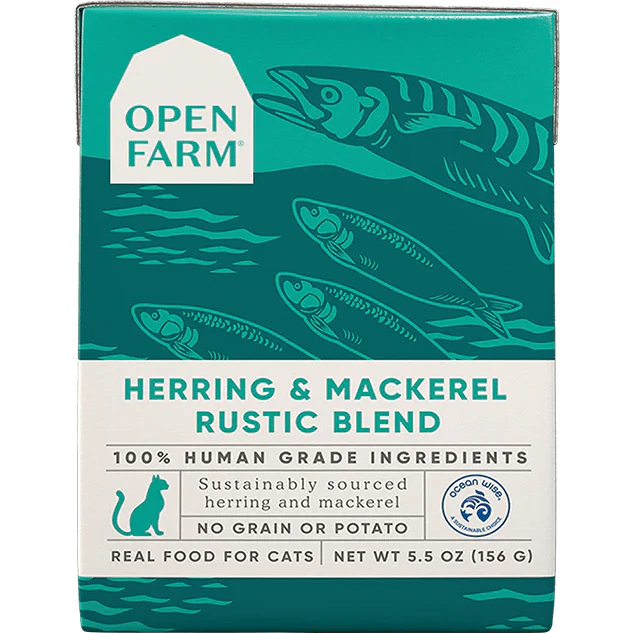Open Farm Wet Cat Food Herring & Mackerel Rustic Blend