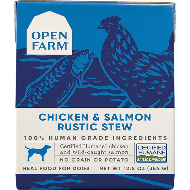 Open Farm Wet Dog Food Chicken & Salmon Rustic Stew