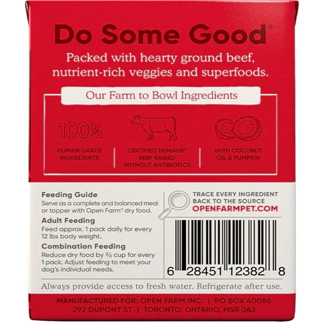Open Farm Wet Dog Food Grass Fed Beef Rustic Stew - Image 3