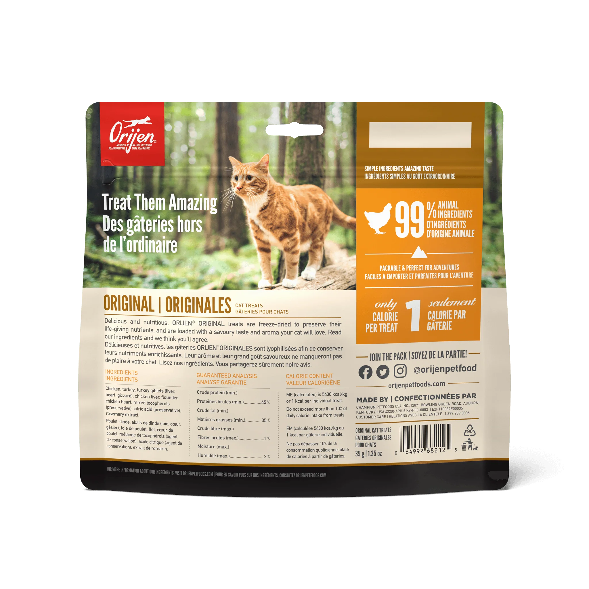Orijen Freeze-Dried Cat Treats Original - Image 2