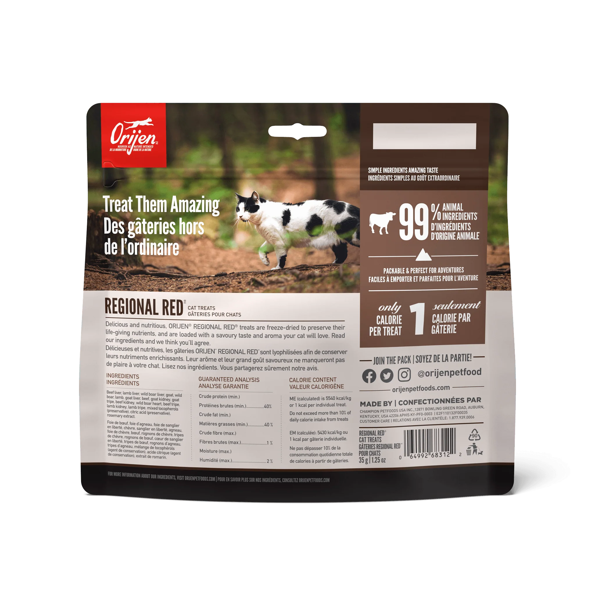 Orijen Freeze-Dried Cat Treats Regional Red - Image 2