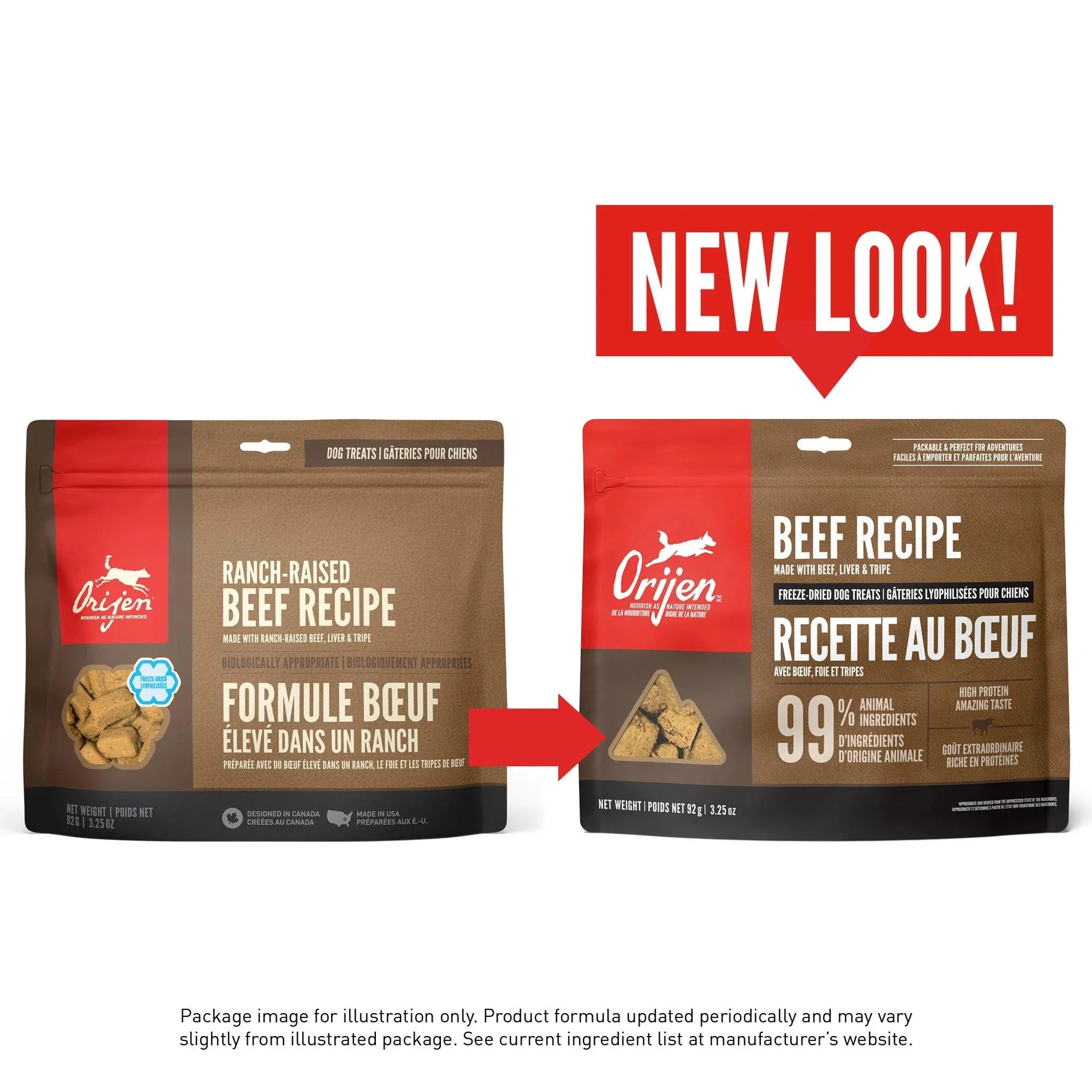 Orijen Freeze-Dried Dog Treats Ranch-Raised Beef Formula - Image 3