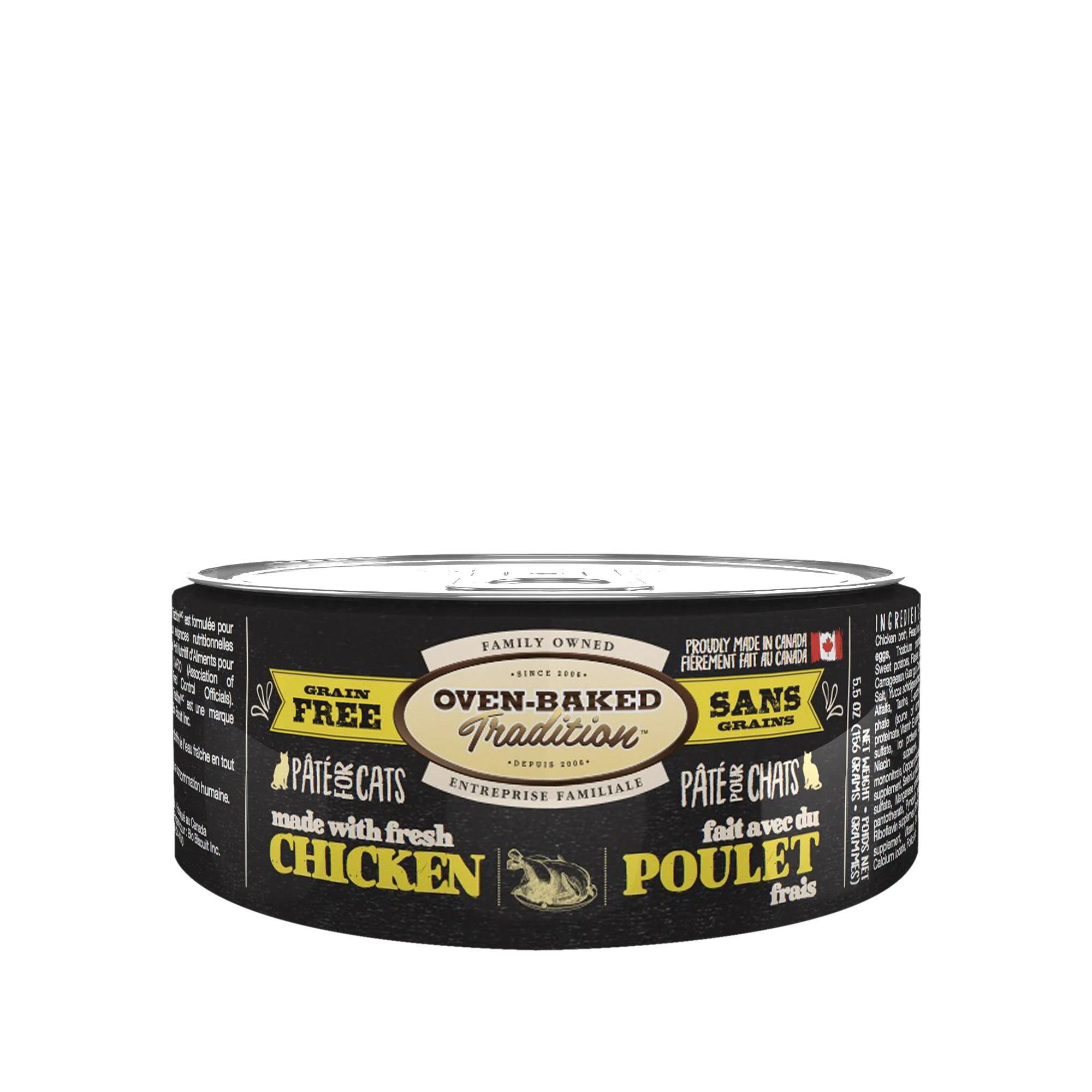 Oven Baked Cat Can Grain Free Chicken Pate