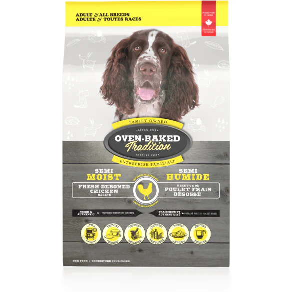 Oven-Baked Tradition Semi-Moist Adult Dog Food Chicken Recipe