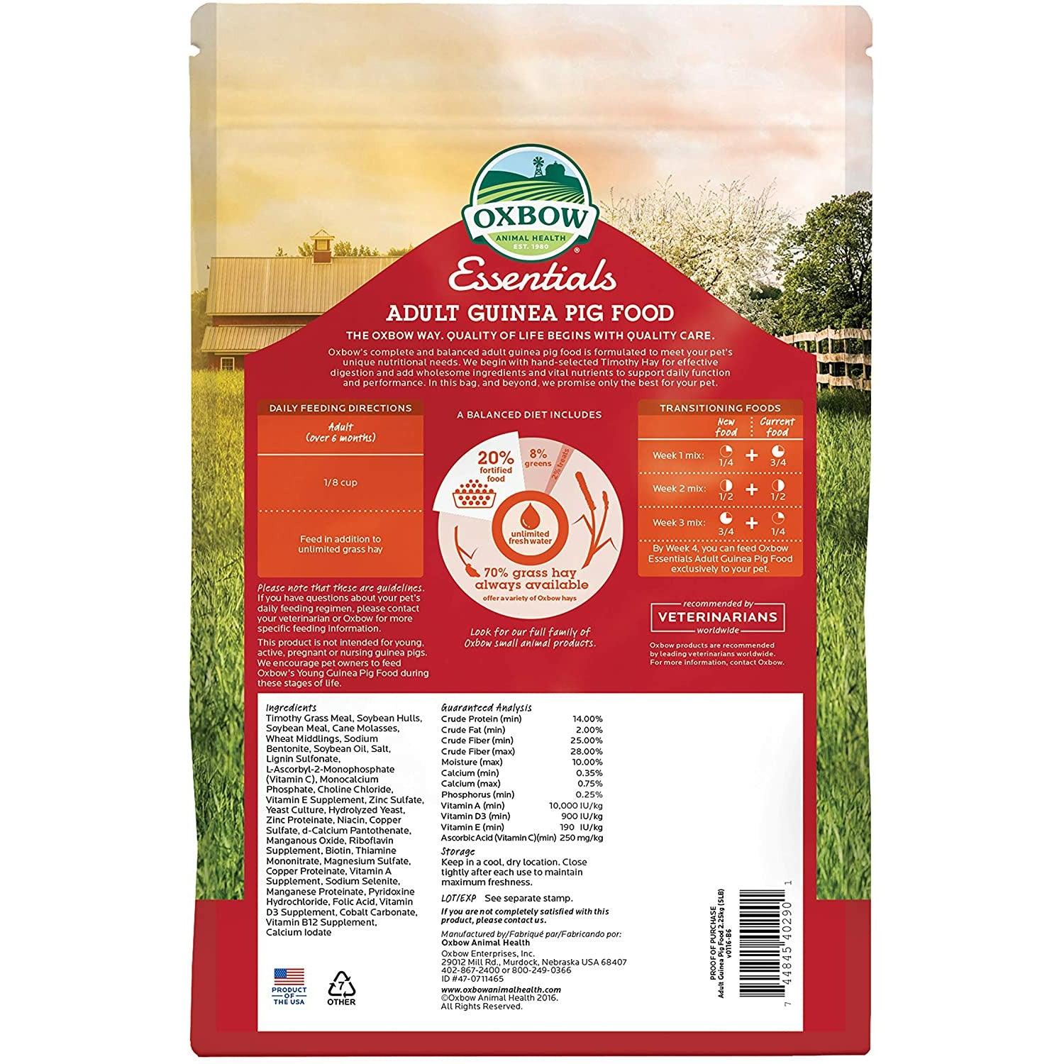 Oxbow Essentials Adult Guinea Pig Food - Image 2