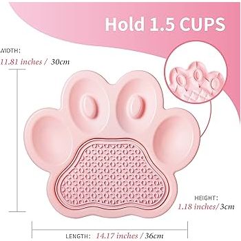 PetDreamHouse 2 In 1 Lick Pad With Slow Feeder Plate - Image 4