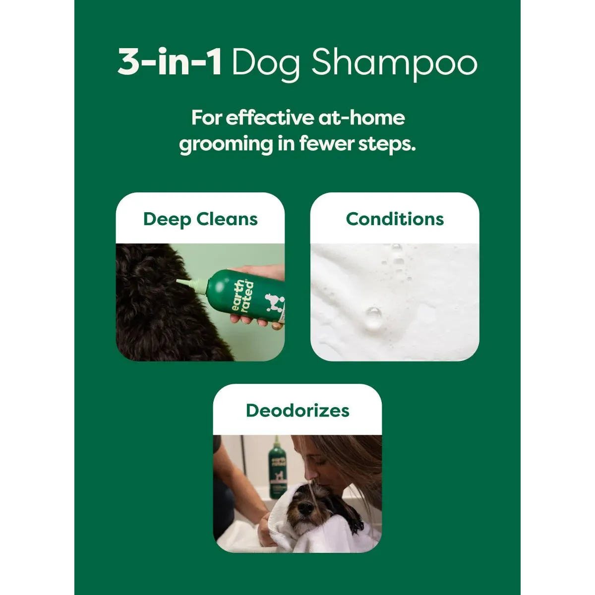 Earth Rated 3 In 1 Dog Shampoo For Curly Coats - Image 3