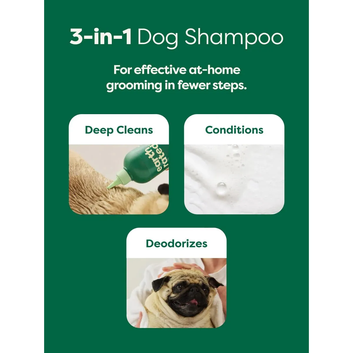 Earth Rated 3 In 1 Dog Shampoo For Short Coats - Image 3