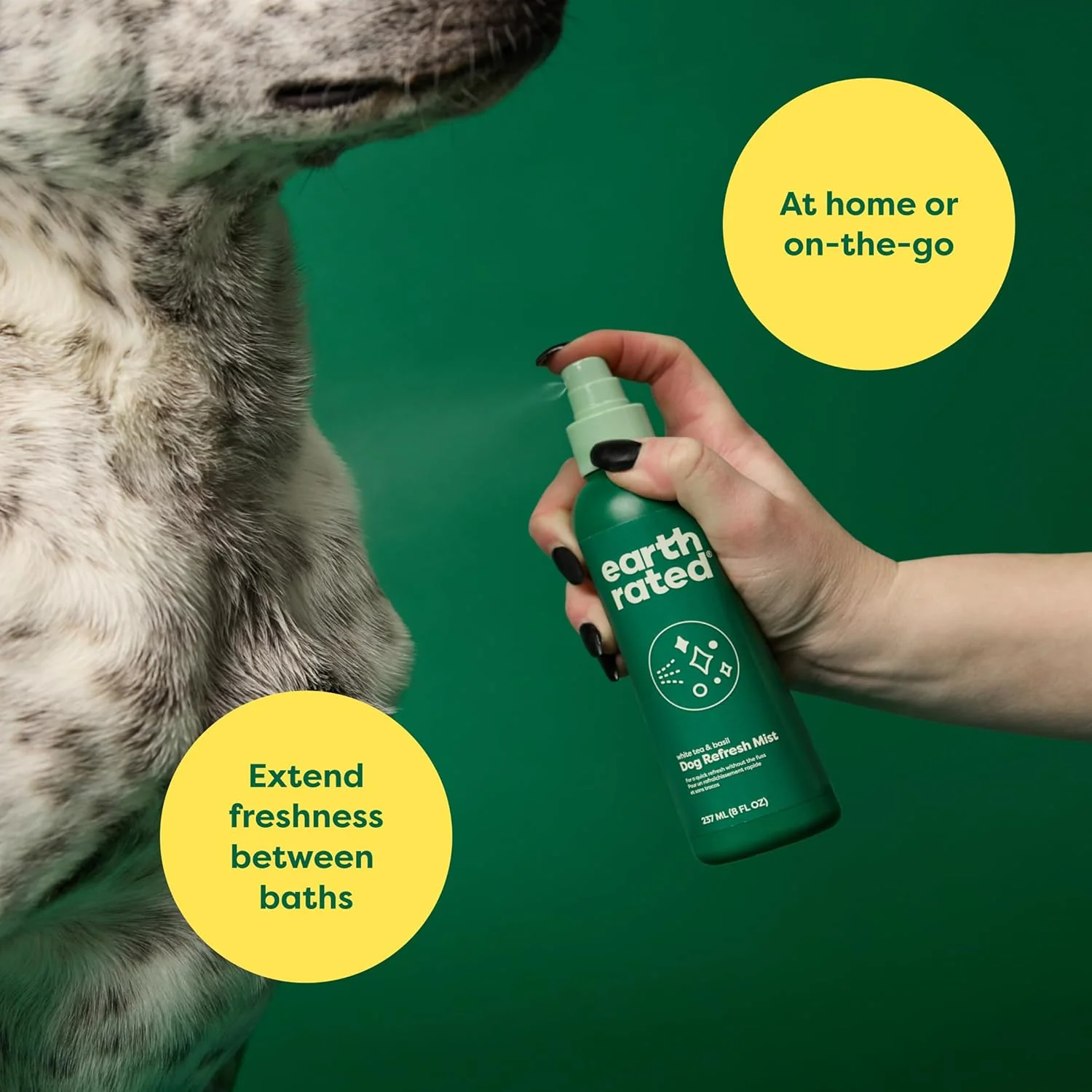 Earth Rated Deodorizing & Odor-Eliminating Spray for Dogs & Puppies White Tea & Basil Scent - Image 2
