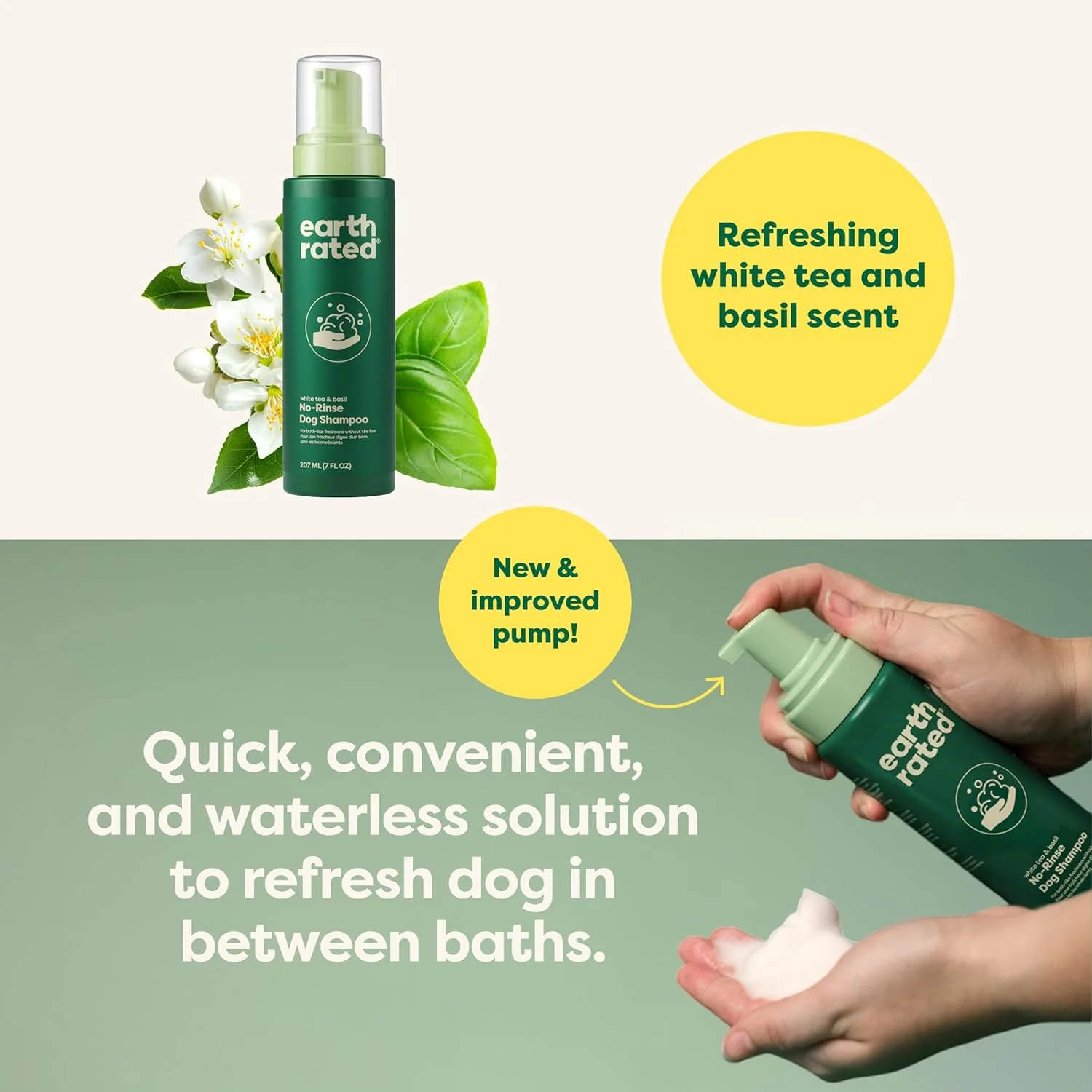 Earth Rated No Rinse Convenient Waterless Dog & Puppy Shampoo - Image 4