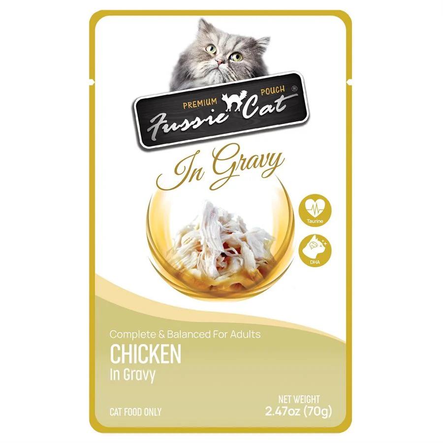 Fussie Cat Pouch Premium Chicken In Gravy
