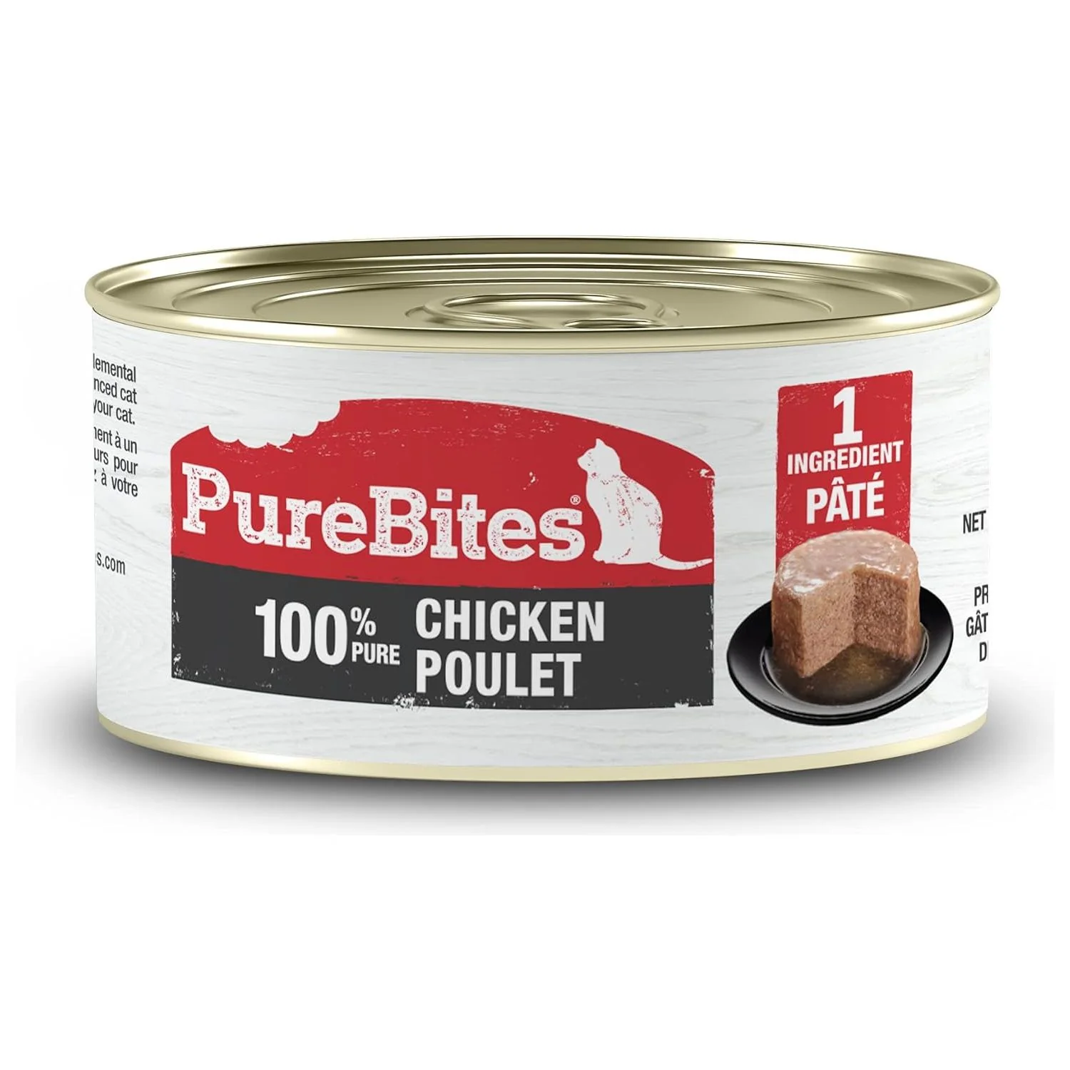 PureBites Cat Can 100% Pure Chicken Pate Topper