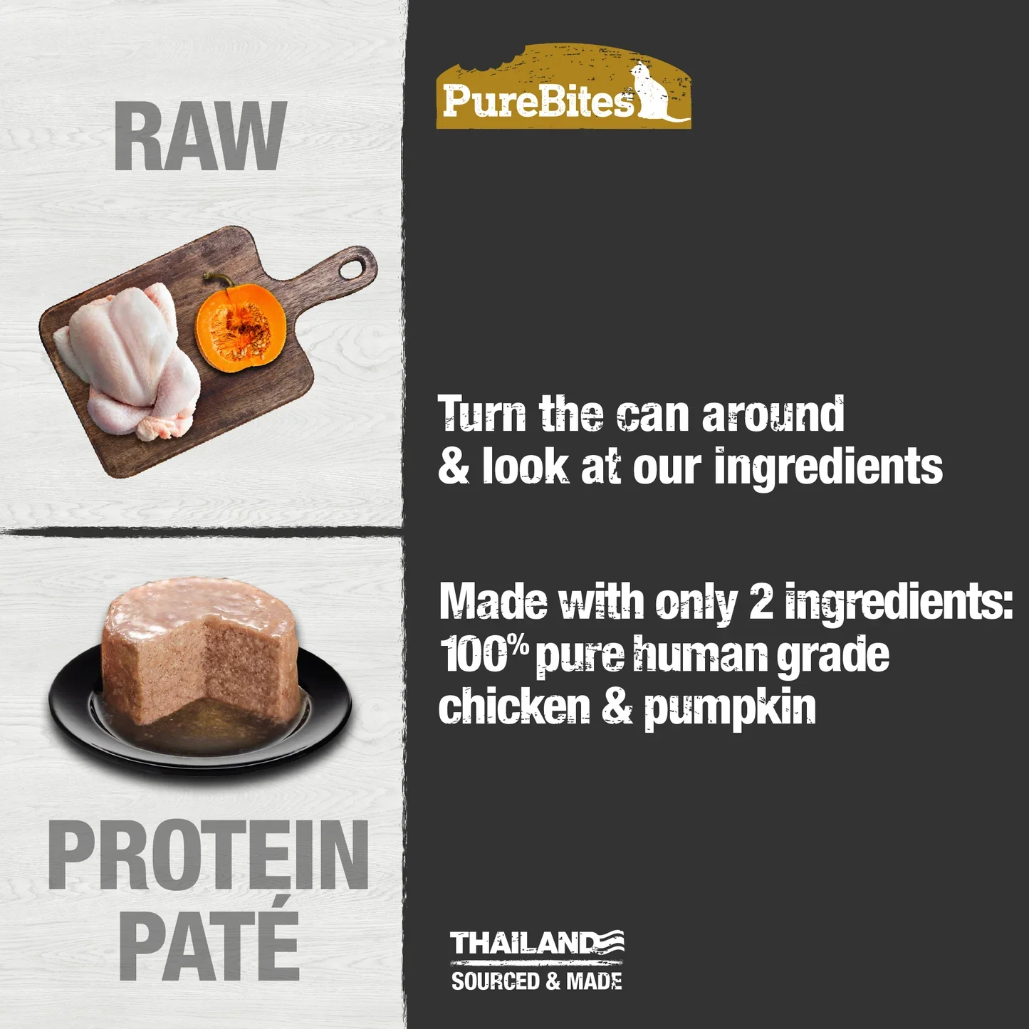 Pure Bites Cat Can 100% Pure Chicken And Pumpkin Topper - Image 3