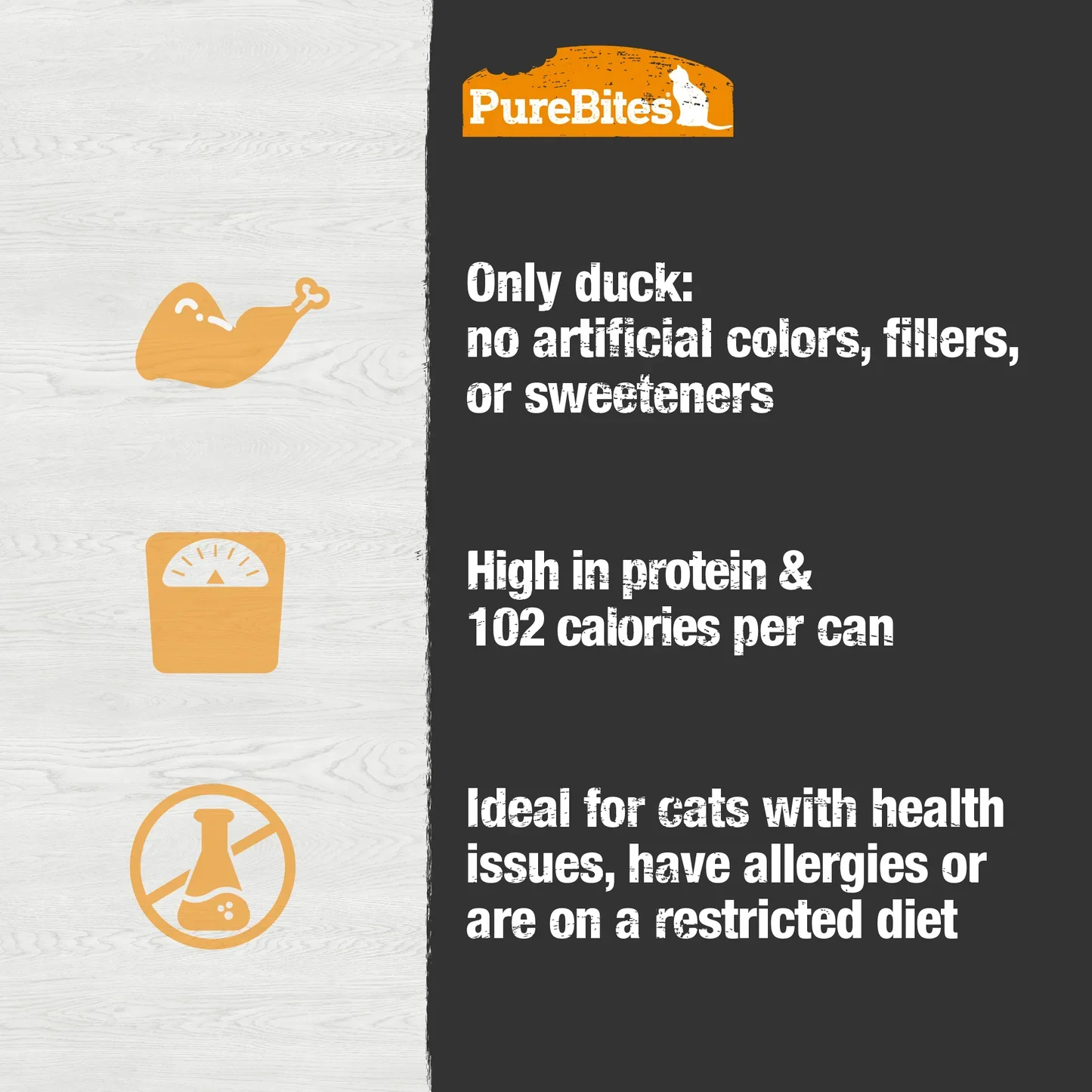 Pure Bites Cat Can 100% Pure Duck Topper - Image 4