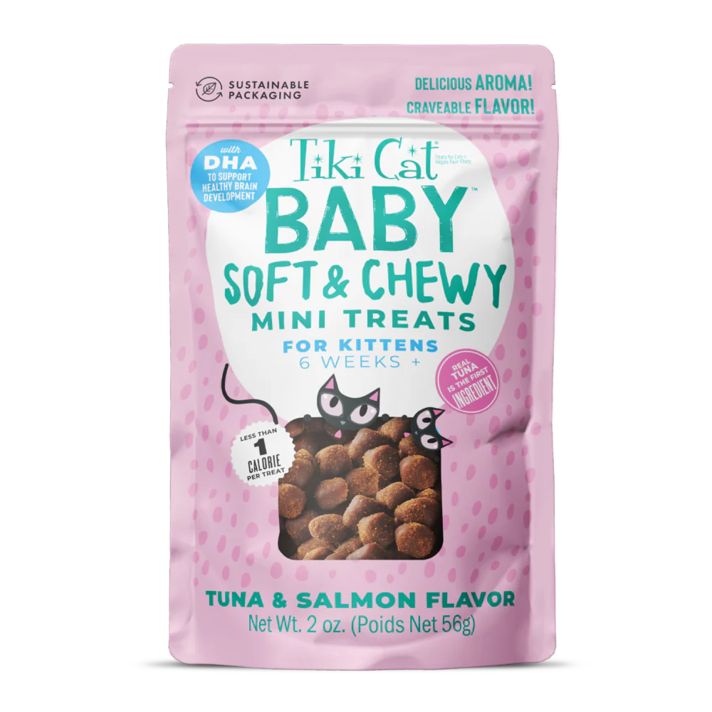 Tiki Baby Cat Soft And Chewy Mini Tuna And Salmon Treats