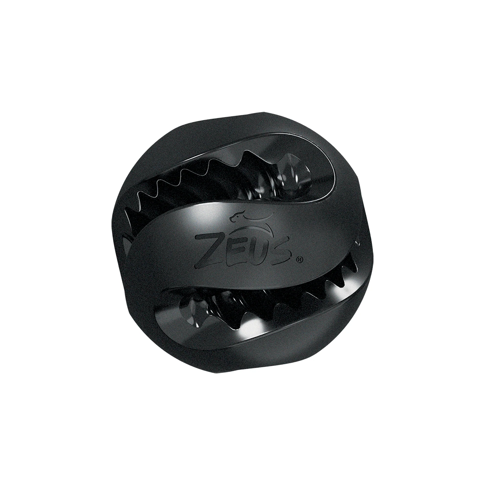 Zeus Chewchasers Black Rubber Treat Ball - Image 3
