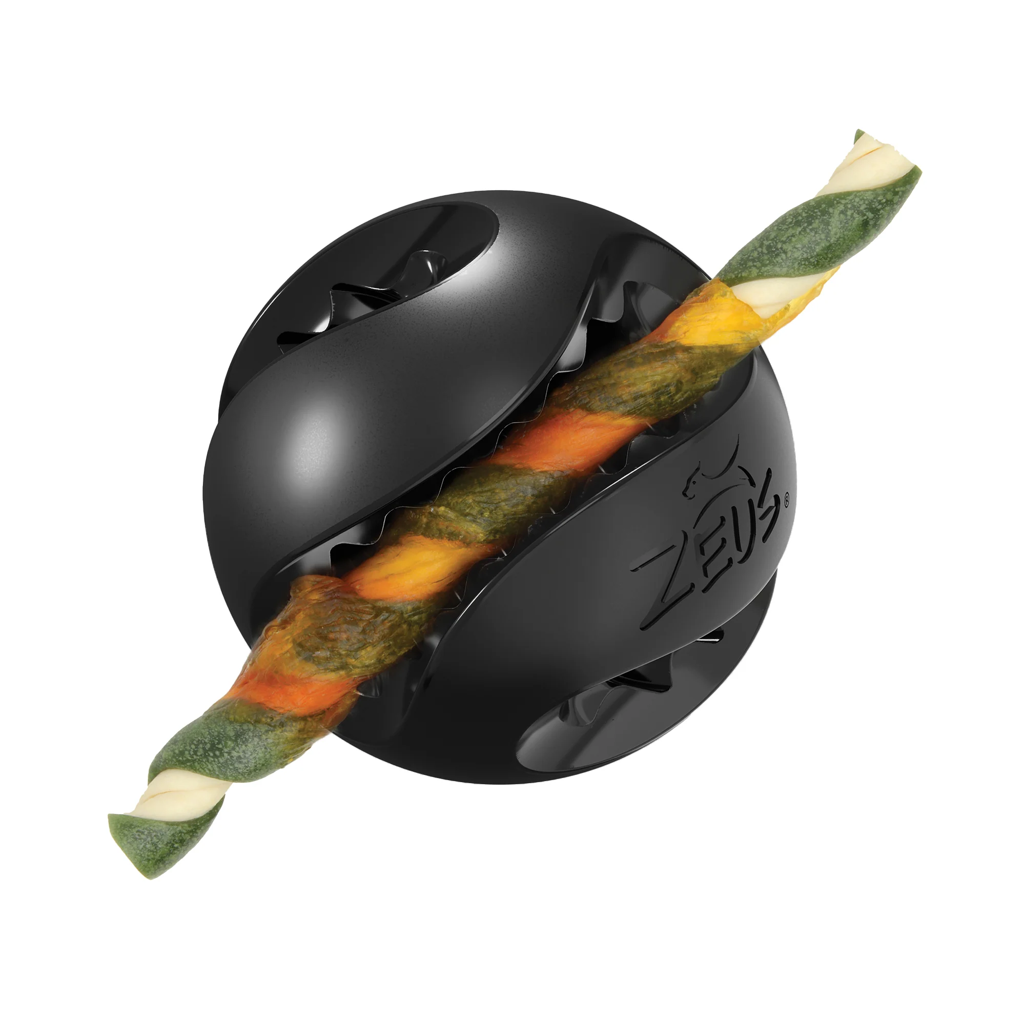 Zeus Chewchasers Black Rubber Treat Ball - Image 5
