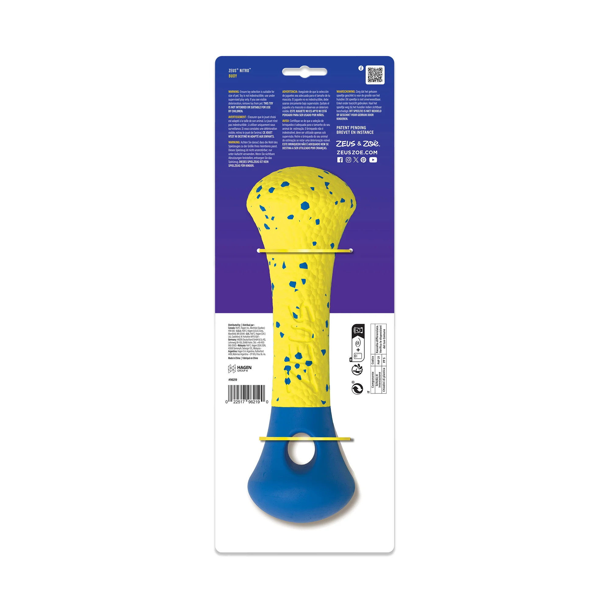 Zeus Nitro Weighted Buoy With Rope Dog Toy - Image 9