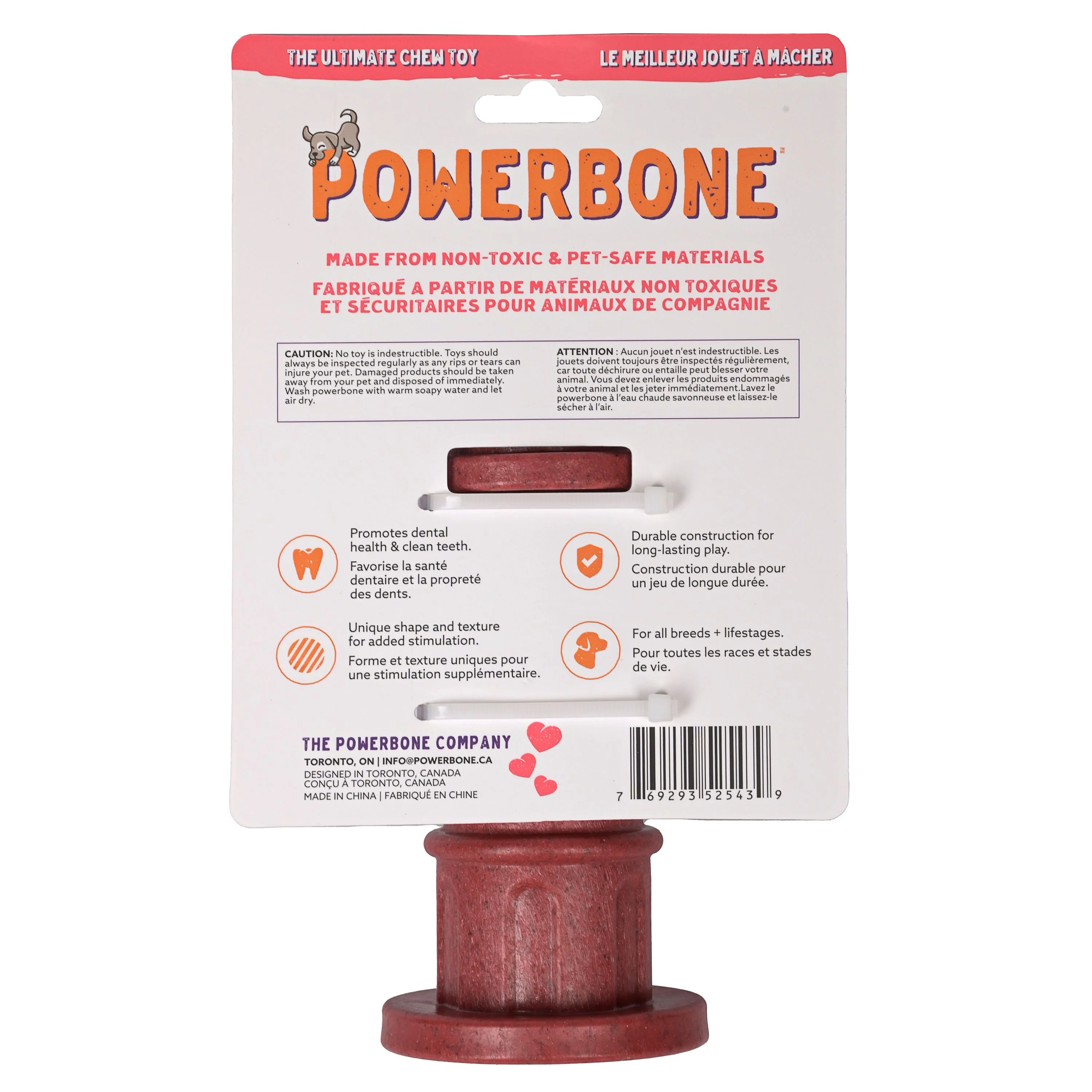 Powerbone Fire Hydrant Nylon & Bamboo Dog Chew - Image 2
