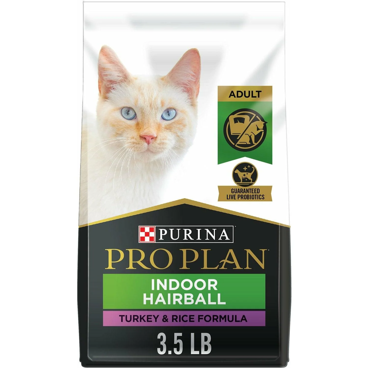 Purina Pro Plan Cat Food Adult Indoor Hairball Turkey