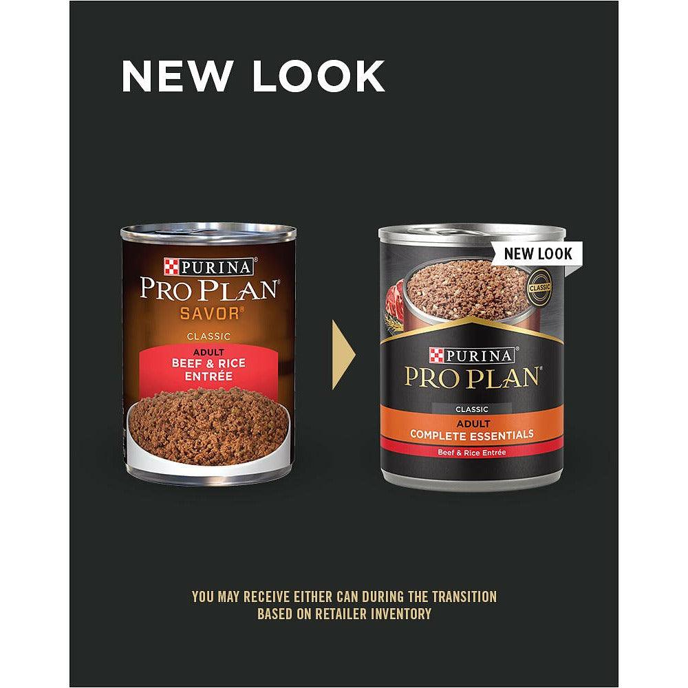 Purina Pro Plan High Protein Pate Beef & Rice Entree Wet Dog Food - Image 2