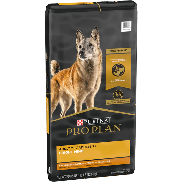 Purina Pro Plan Senior Dog Food With Probiotics Bright Mind 7+ Chicken & Rice Formula - Image 3