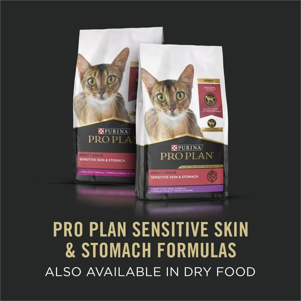 Purina Pro Plan Specialized Sensitive Skin & Stomach Chicken Entree Wet Cat Food - Image 6